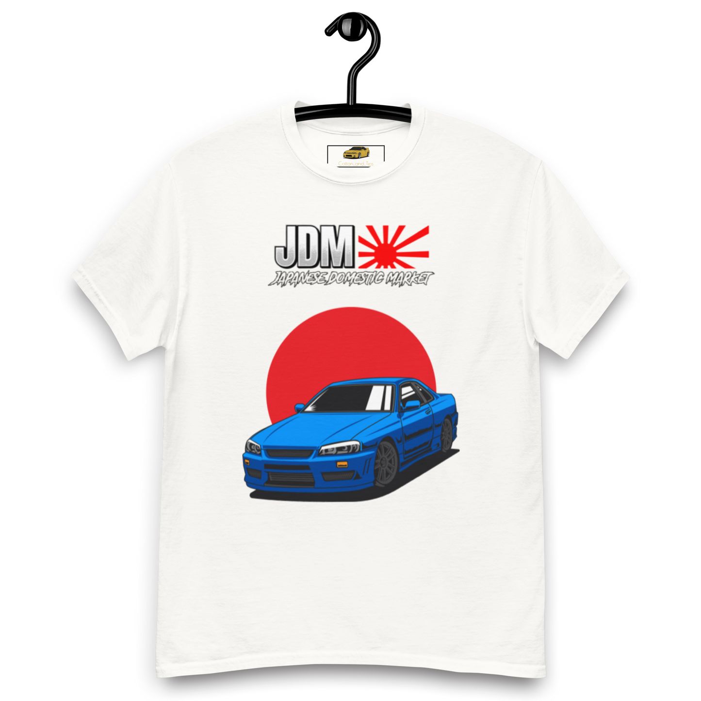 Blue GT-R R34 Skyline Japanise Flag T-Shirt (JDM)
