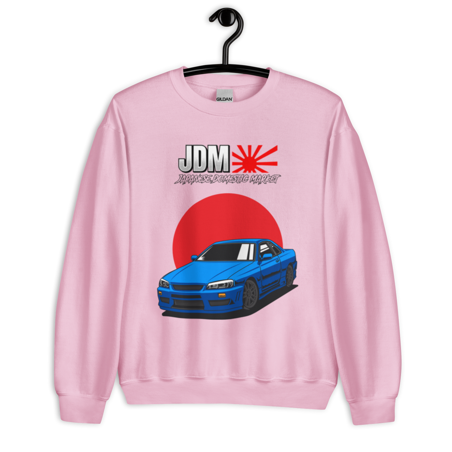 Nissan Skyline R34 Blue Japanese Flag (JDM) Unisex Sweatshirt