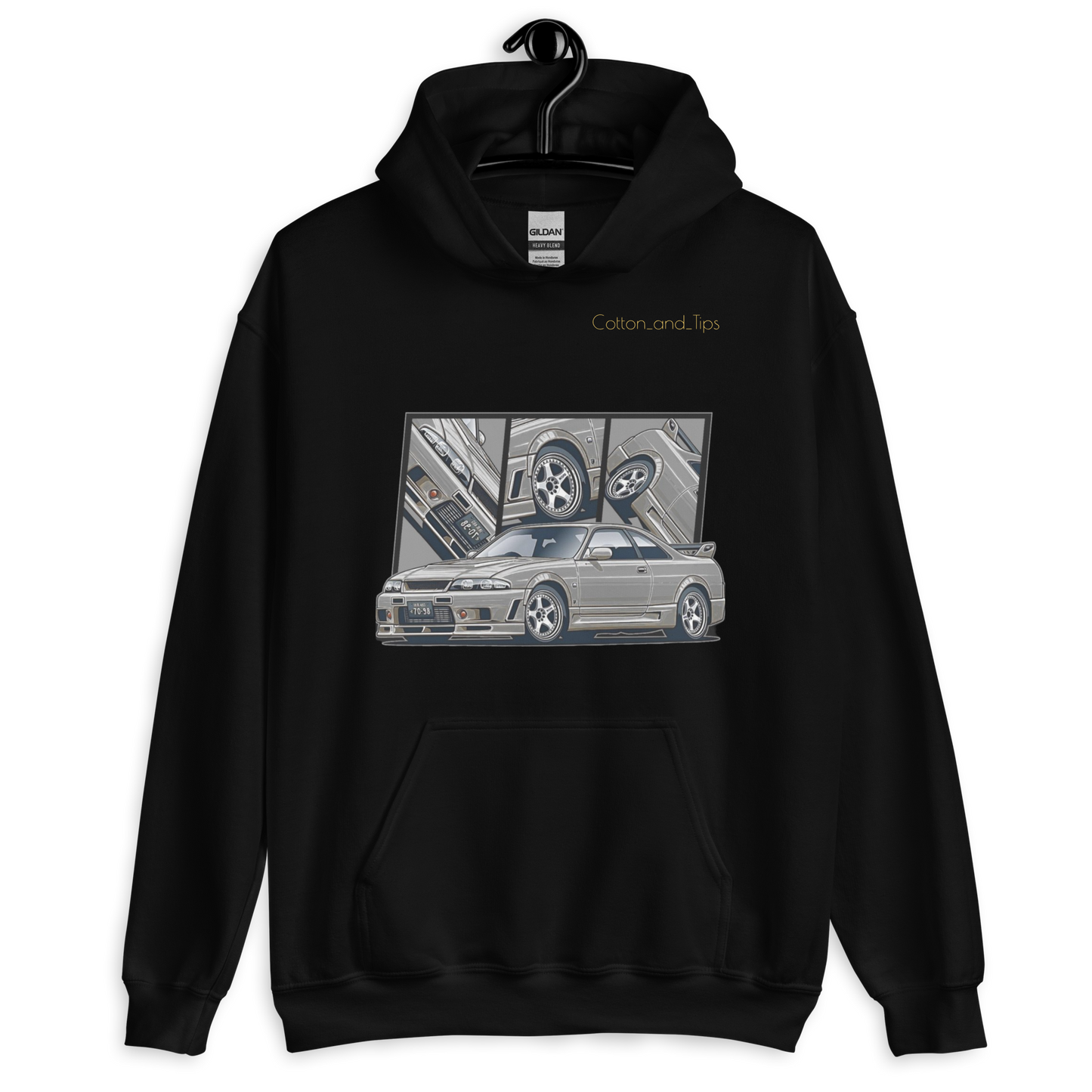 Silver Nissan Skyline R33 Unisex Hoodie