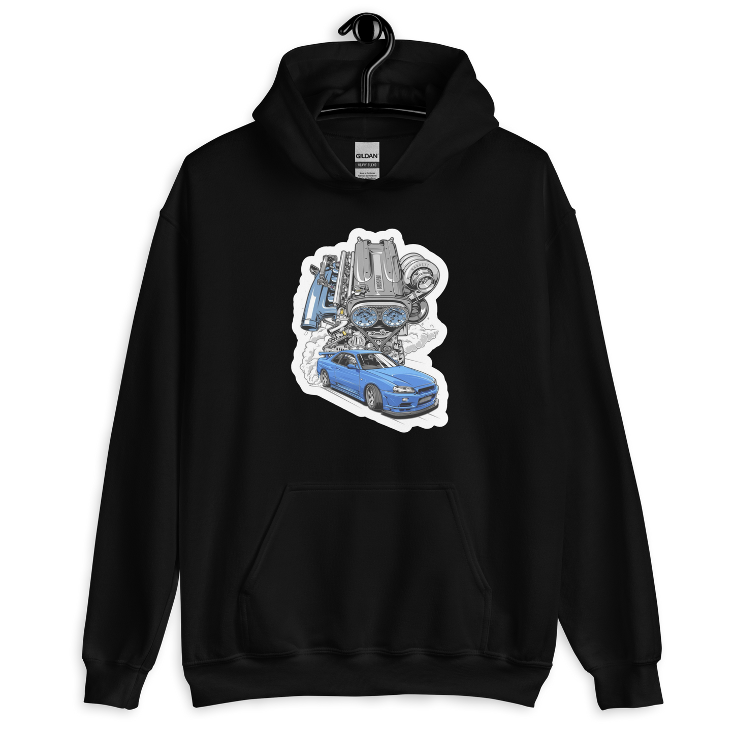 Nissan Skyline R34 RB26 Unisex Hoodie
