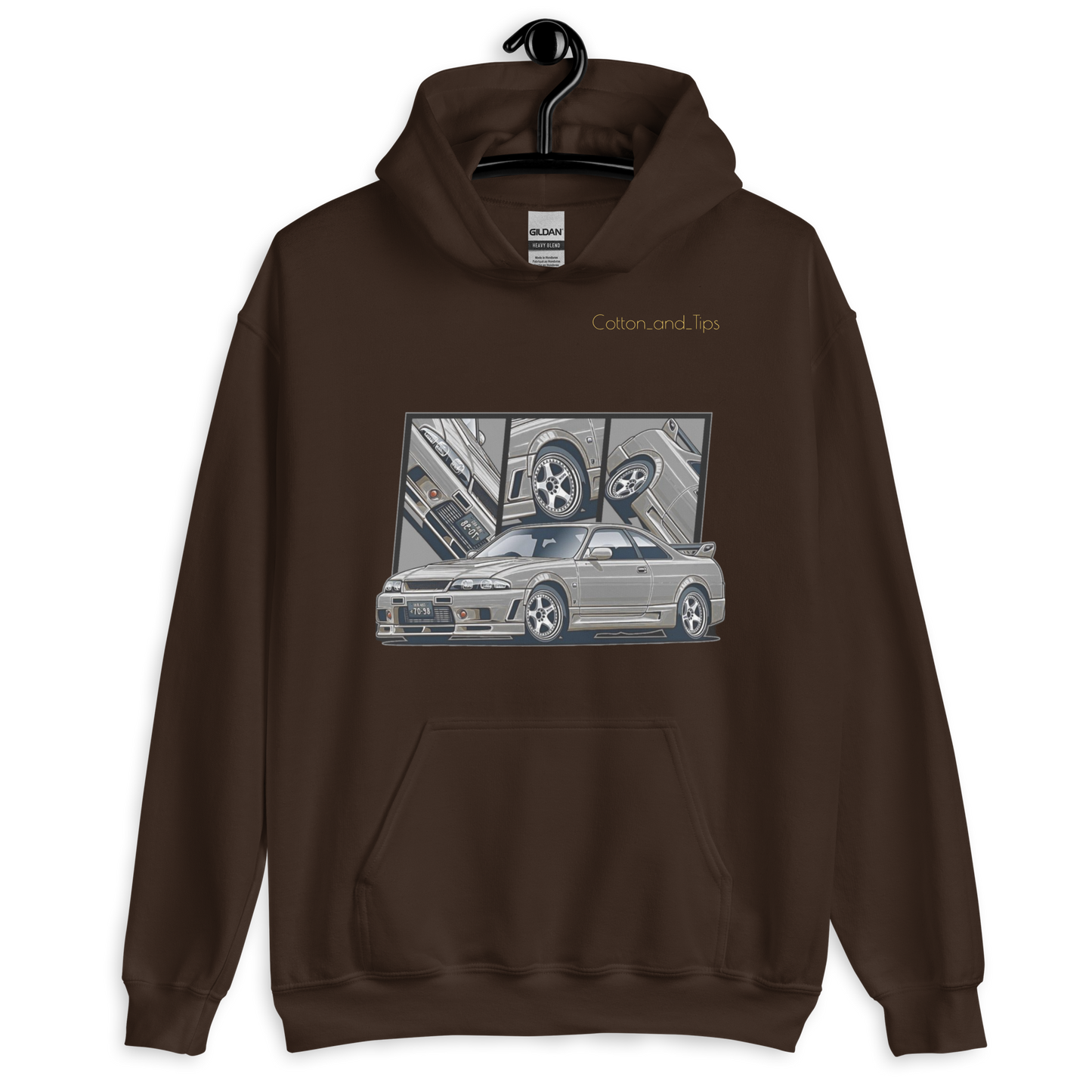Silver Nissan Skyline R33 Unisex Hoodie