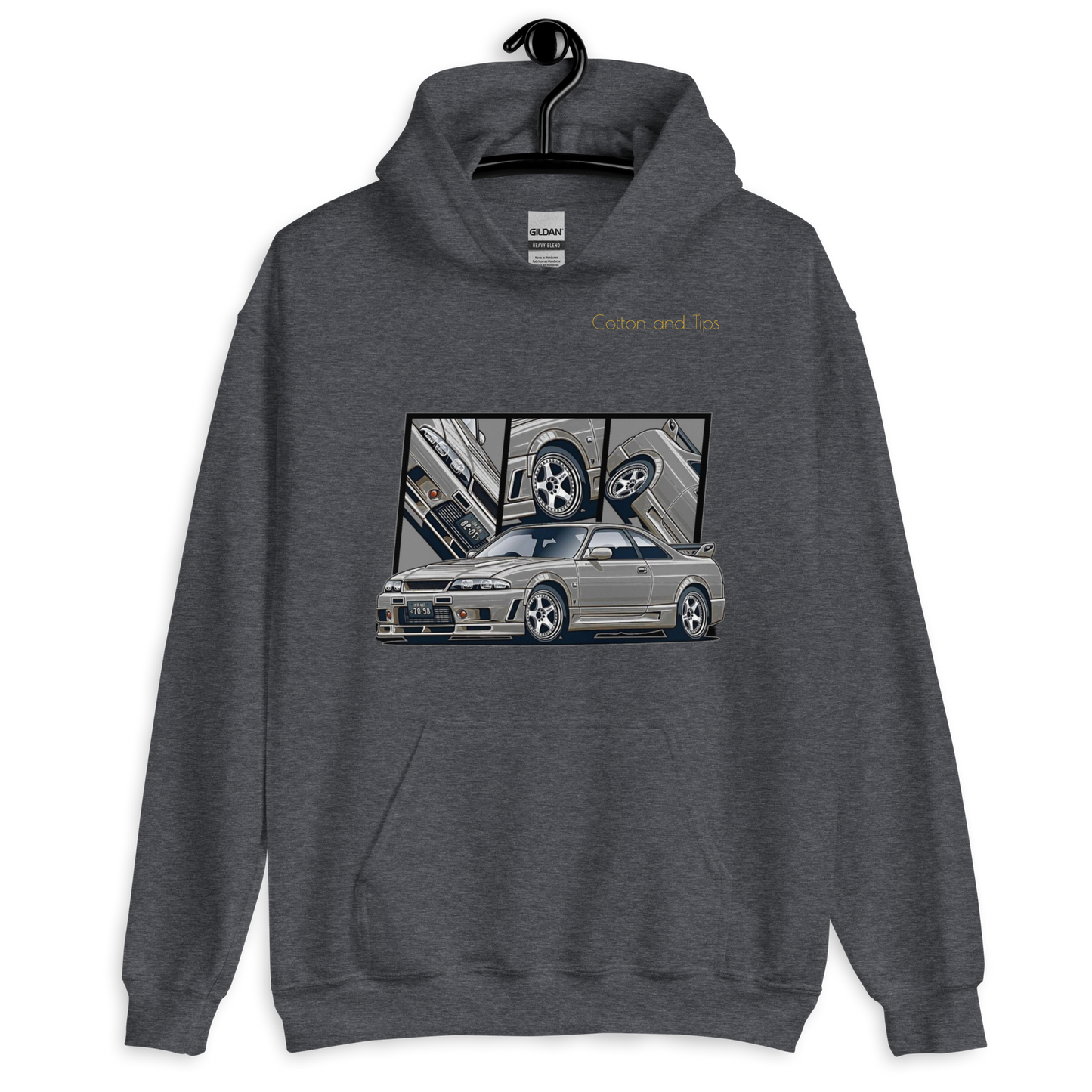Silver Nissan Skyline R33 Unisex Hoodie