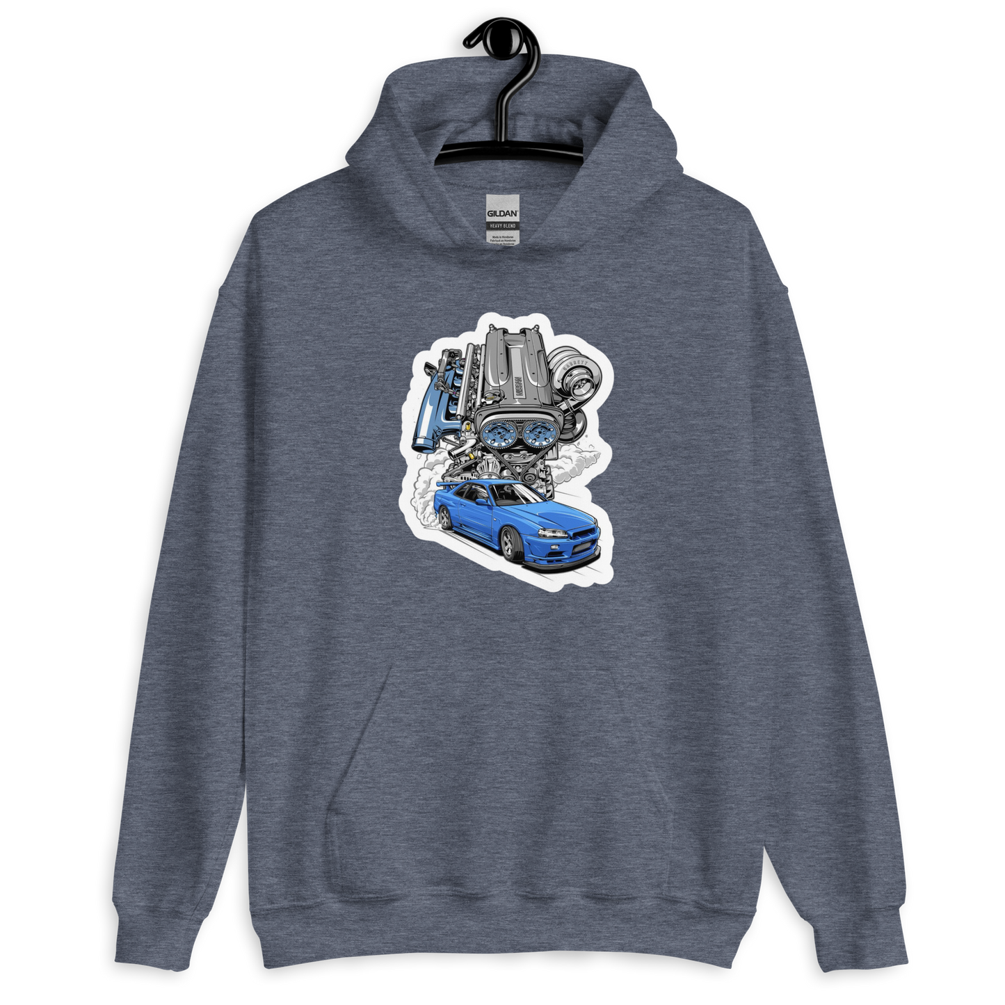 Nissan Skyline R34 RB26 Unisex Hoodie