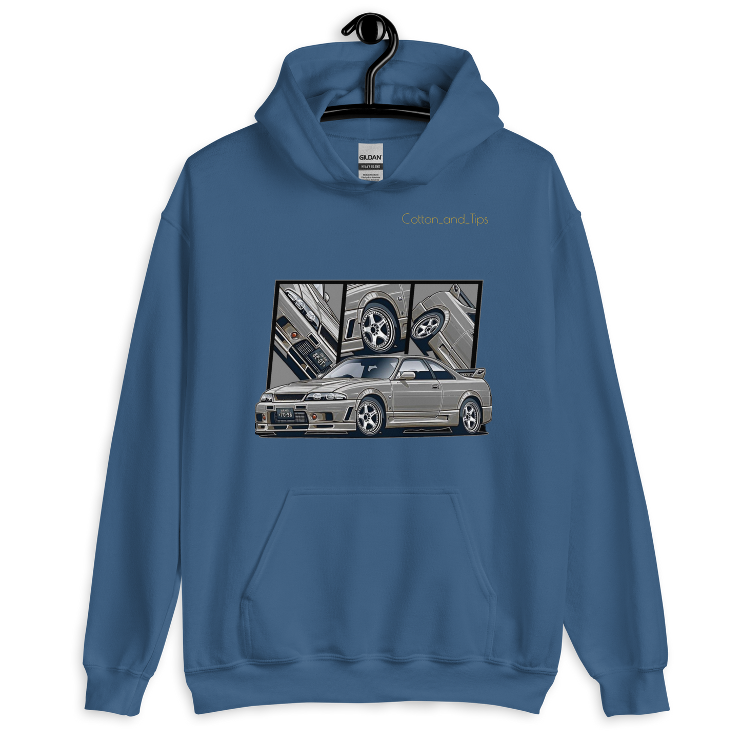 Silver Nissan Skyline R33 Unisex Hoodie