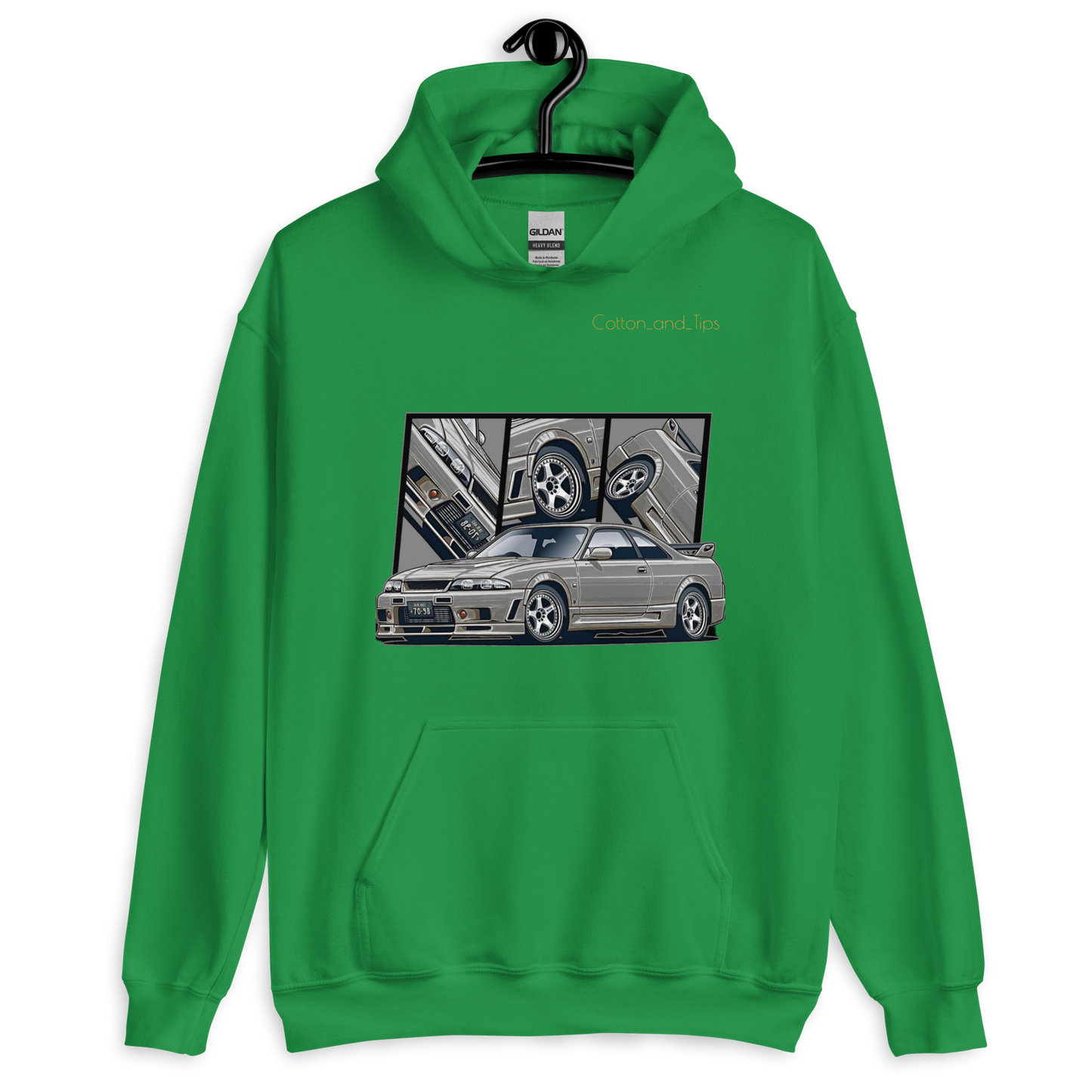 Silver Nissan Skyline R33 Unisex Hoodie