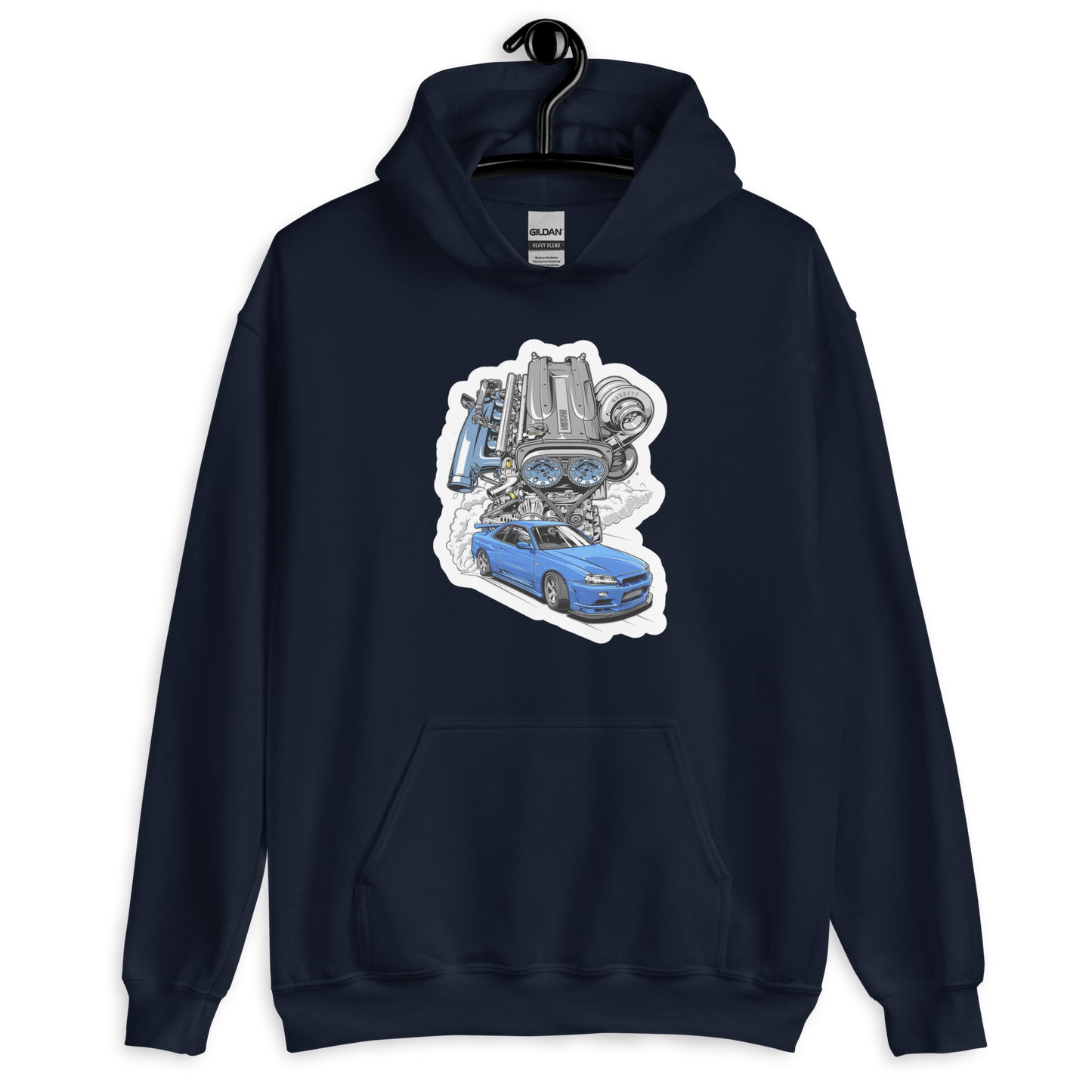 Nissan Skyline R34 RB26 Unisex Hoodie