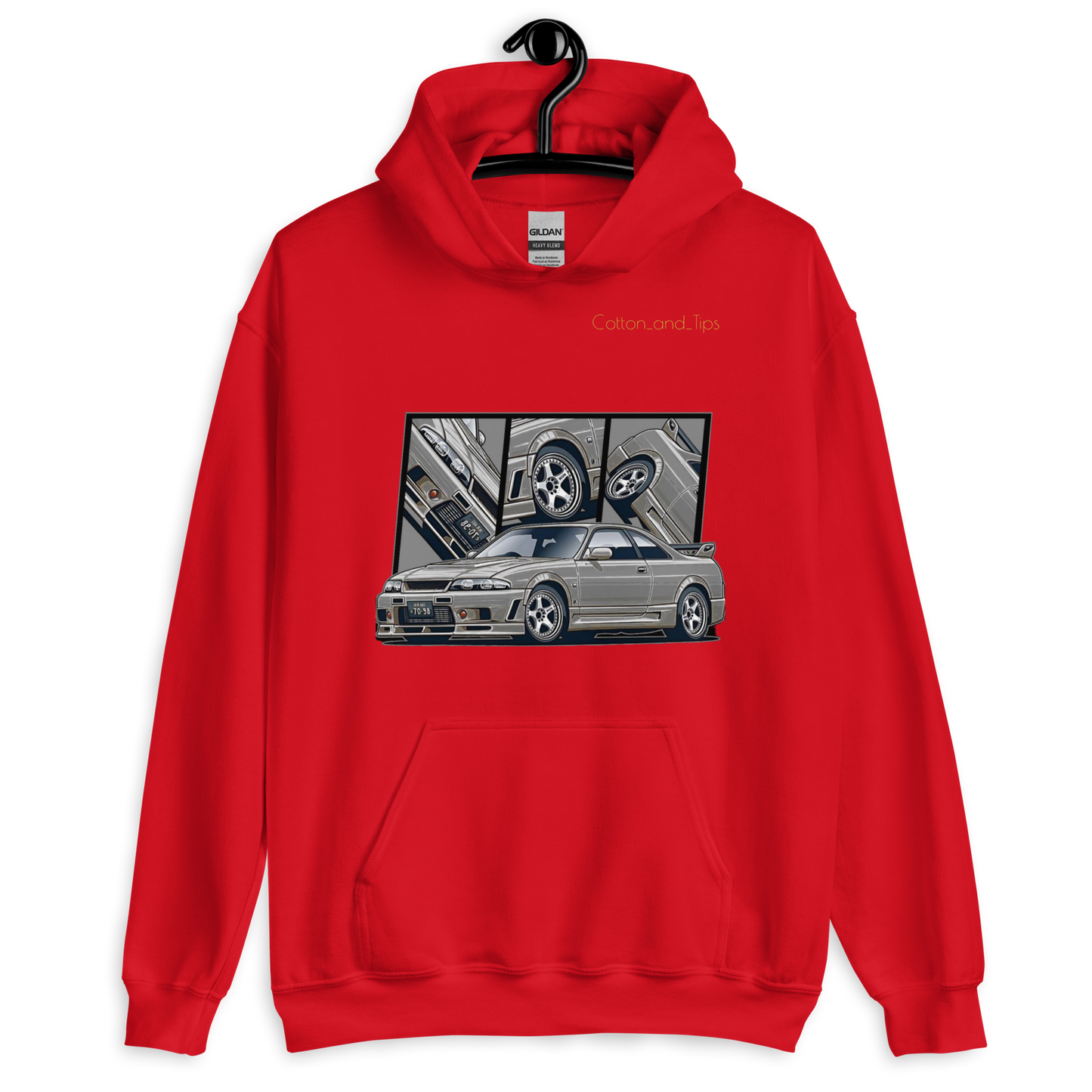 Silver Nissan Skyline R33 Unisex Hoodie