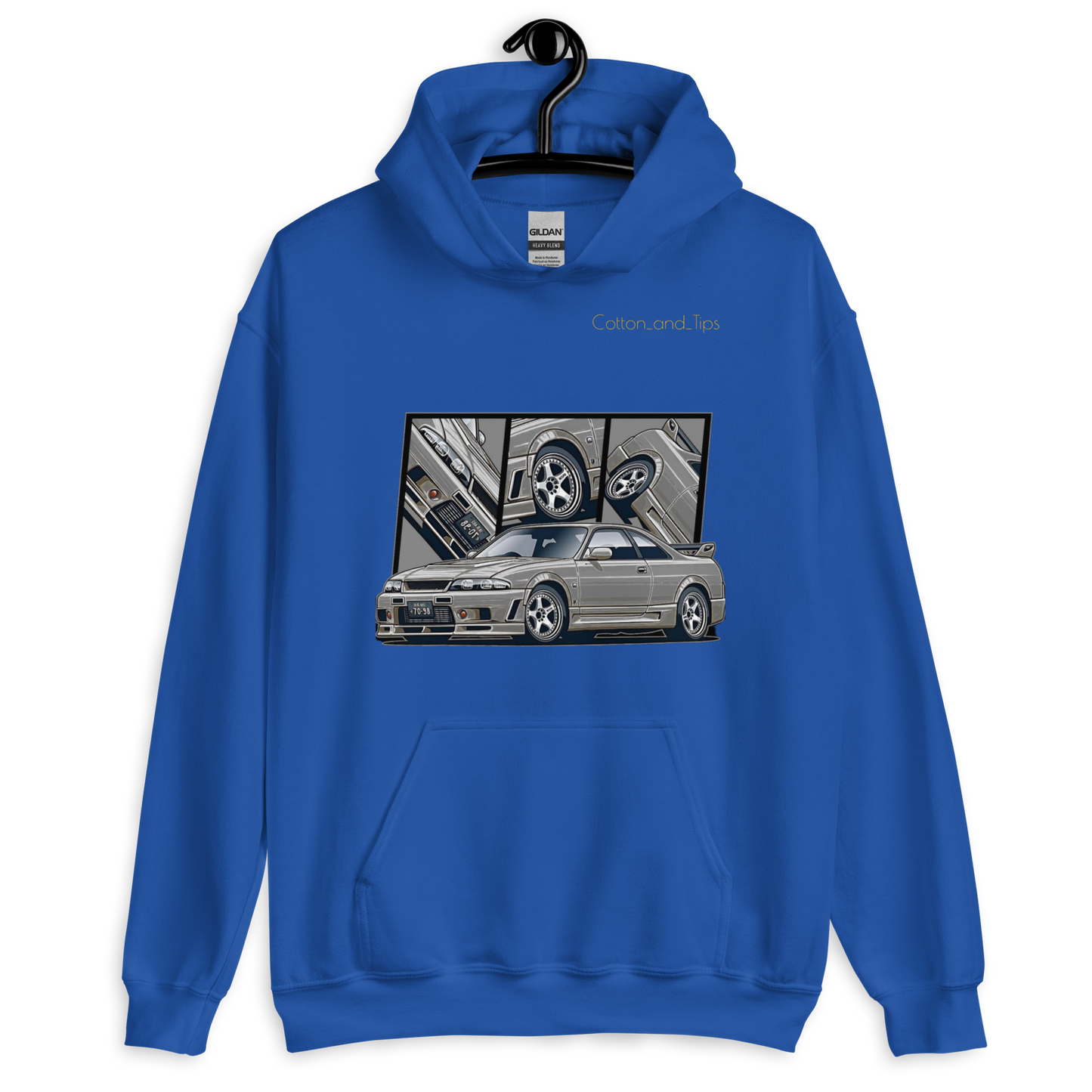 Silver Nissan Skyline R33 Unisex Hoodie