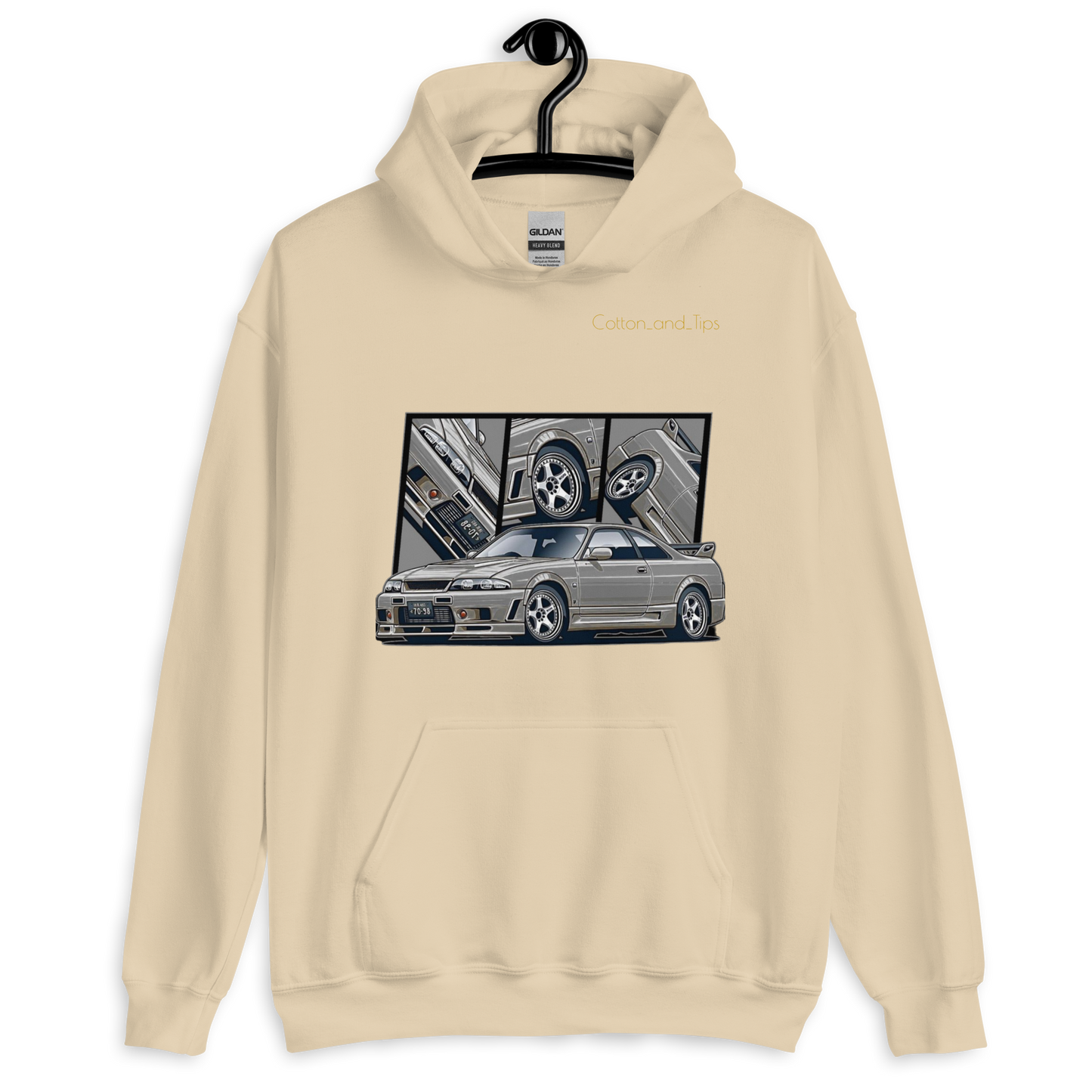 Silver Nissan Skyline R33 Unisex Hoodie