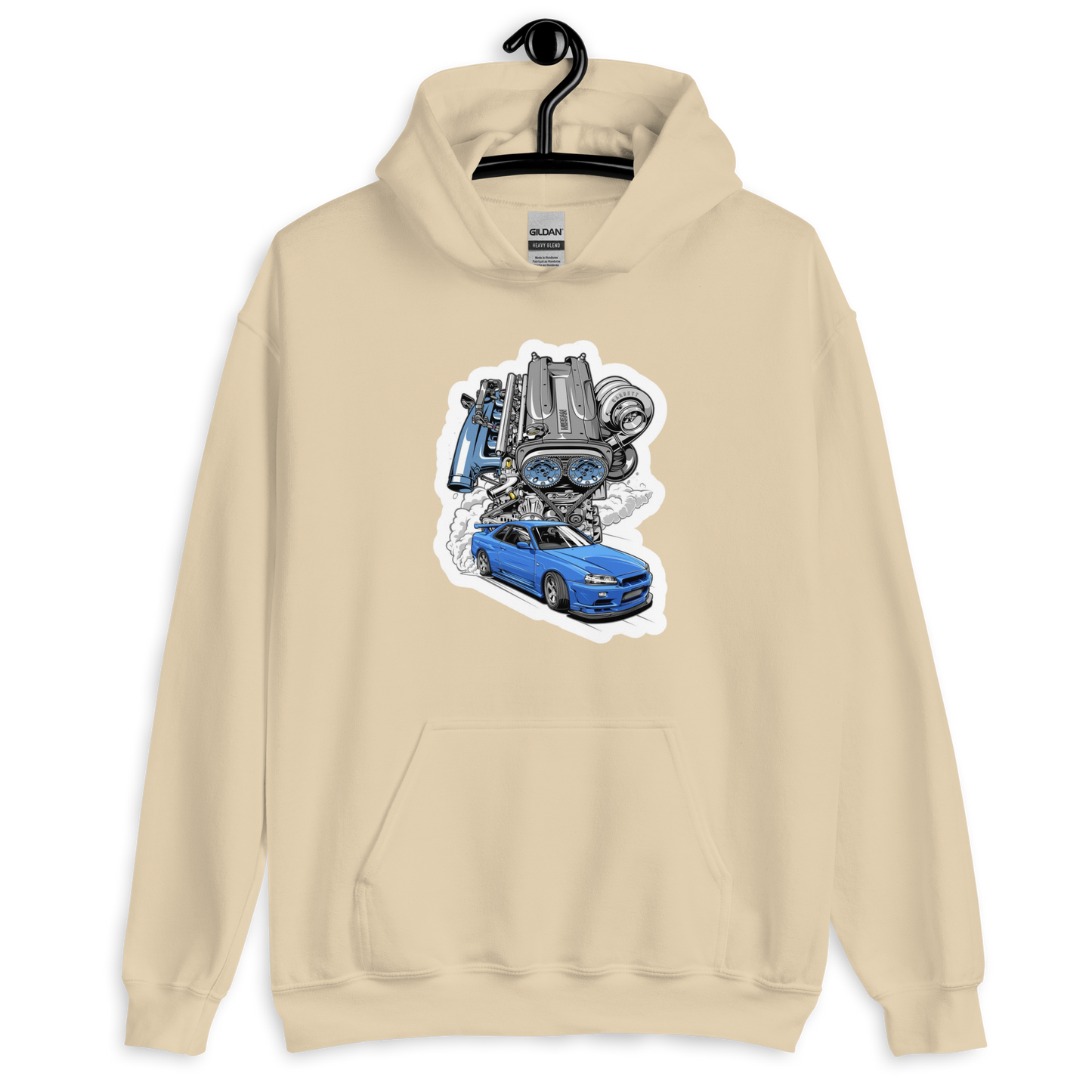 Nissan Skyline R34 RB26 Unisex Hoodie