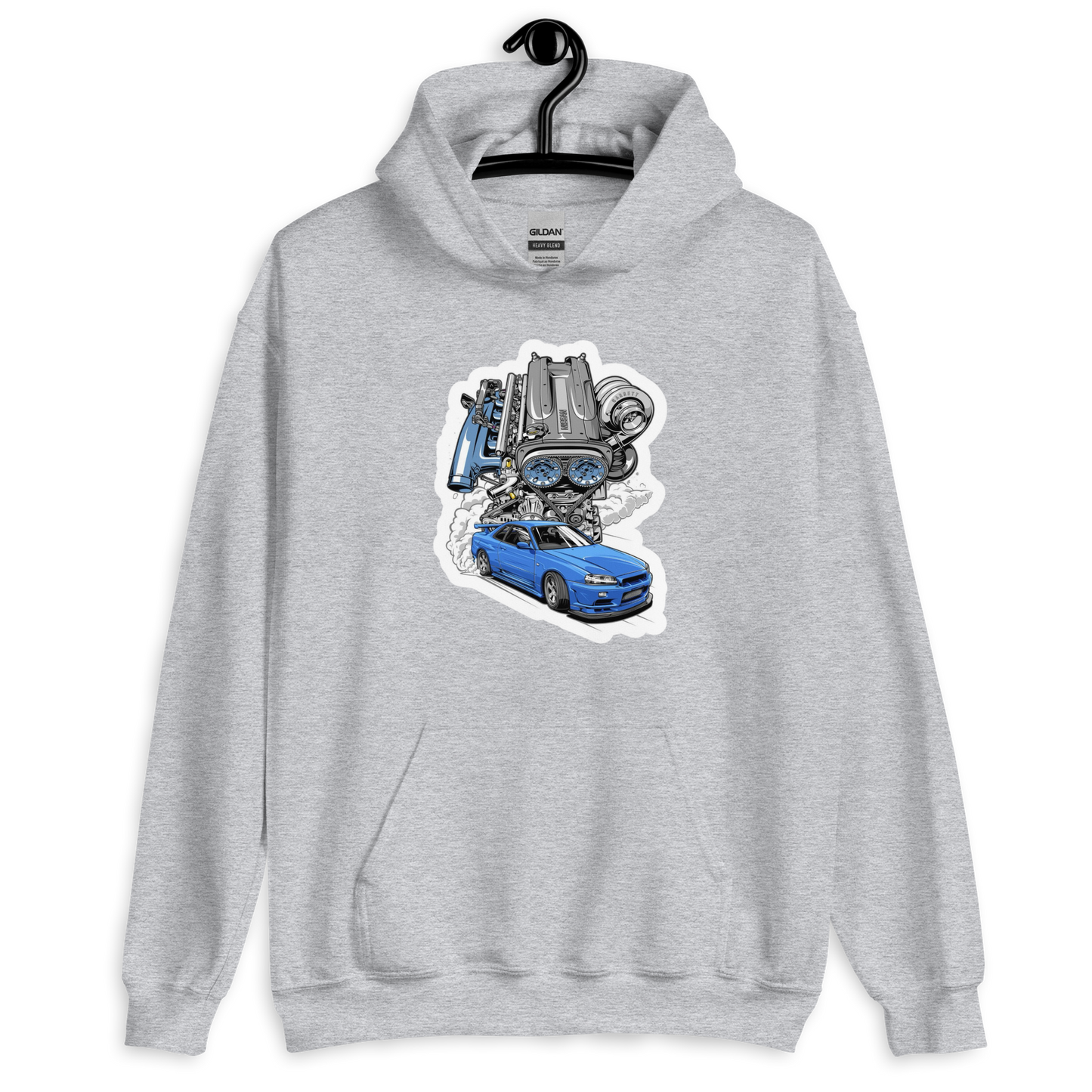 Nissan Skyline R34 RB26 Unisex Hoodie