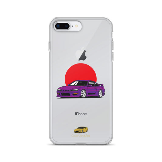 Nissan S15 Cover Purple with Japanese Flag iPhone® 7 - 14 PRO