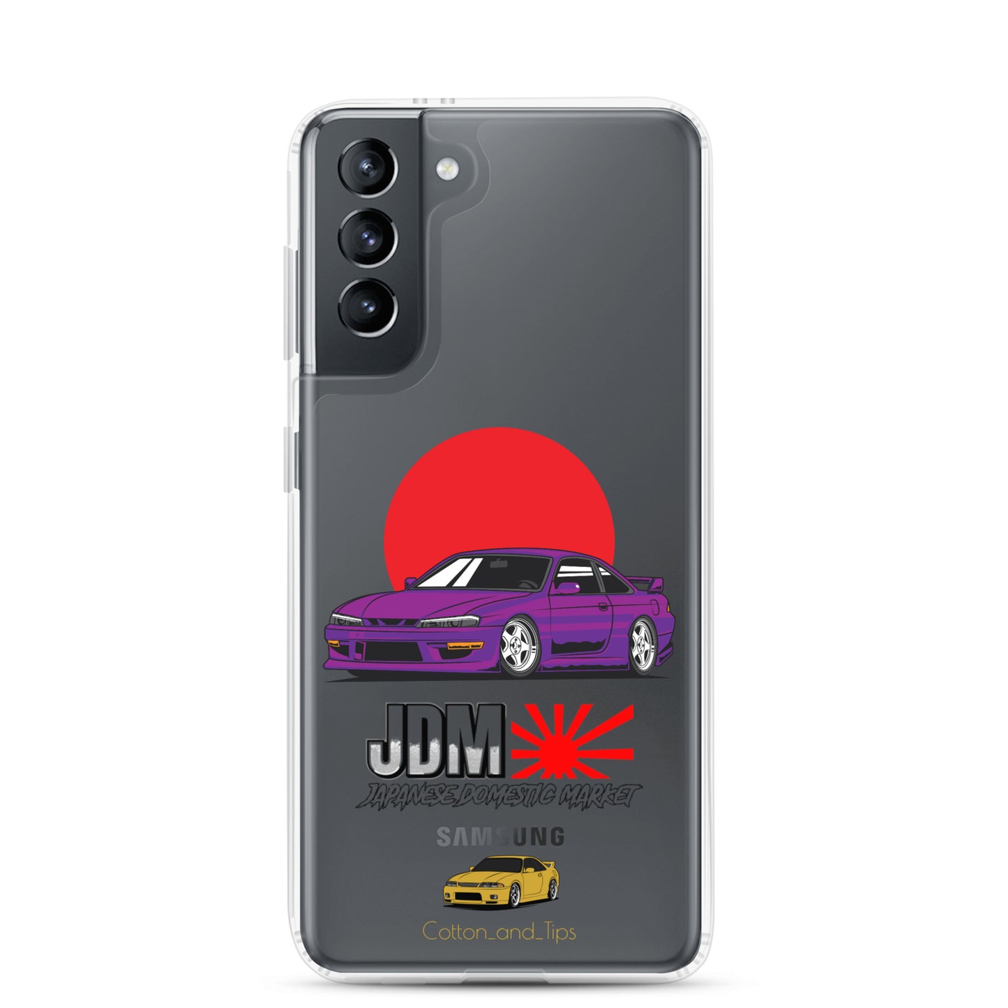 Samsung® Japanese Flag Purple Nissan S15 Cover S10 - S22 Ultra