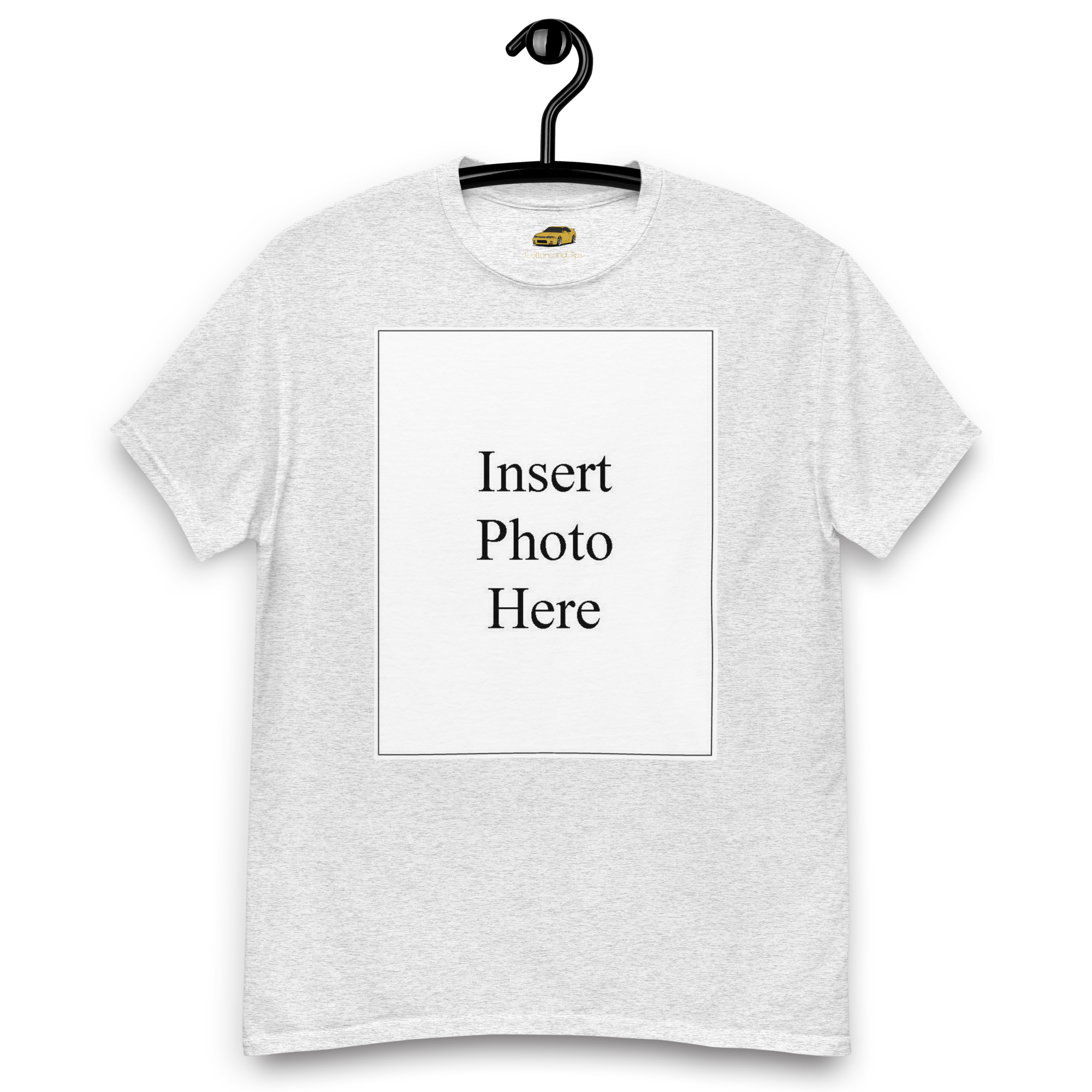Unisex t-shirt customizable on the front and back