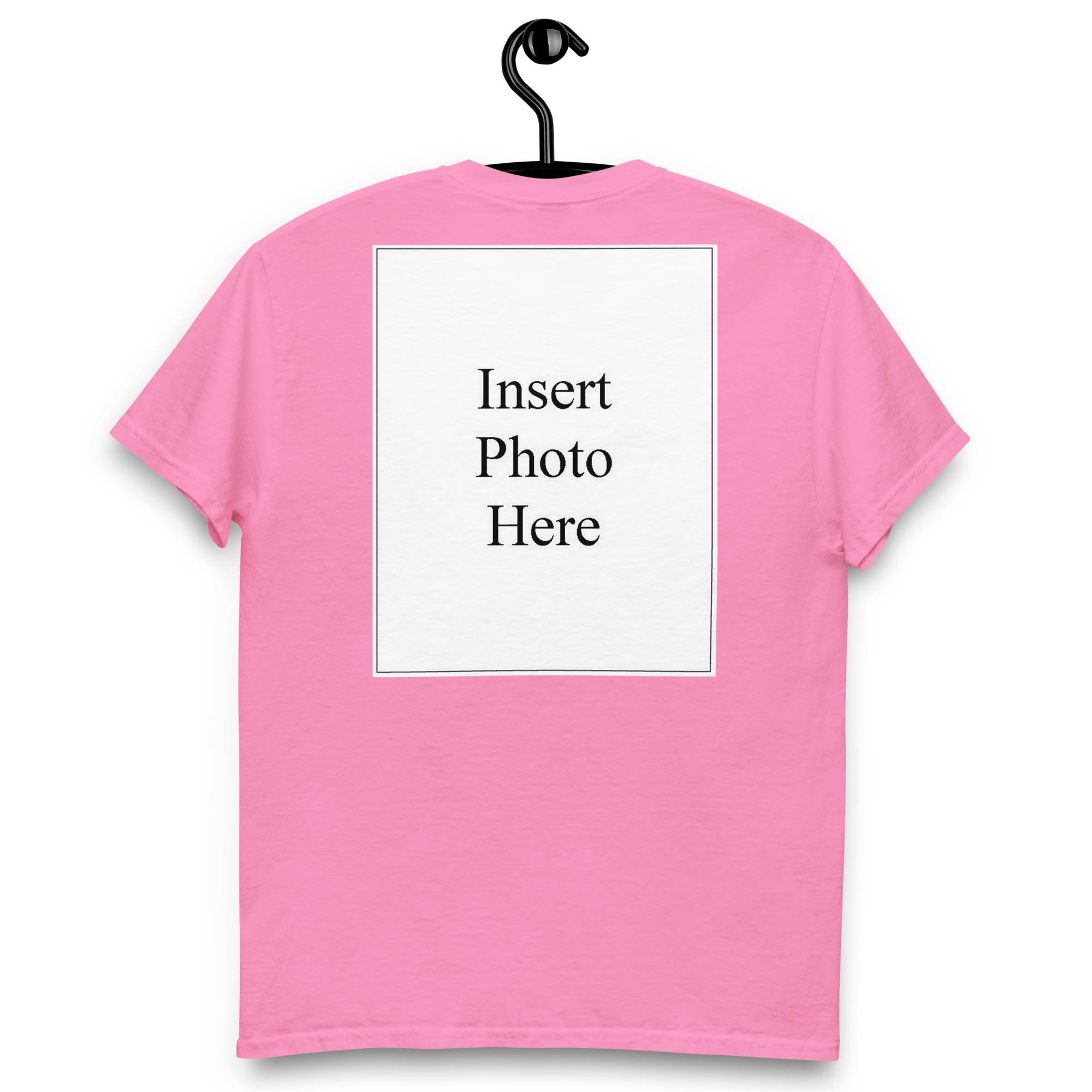 Unisex t-shirt customizable on the front and back