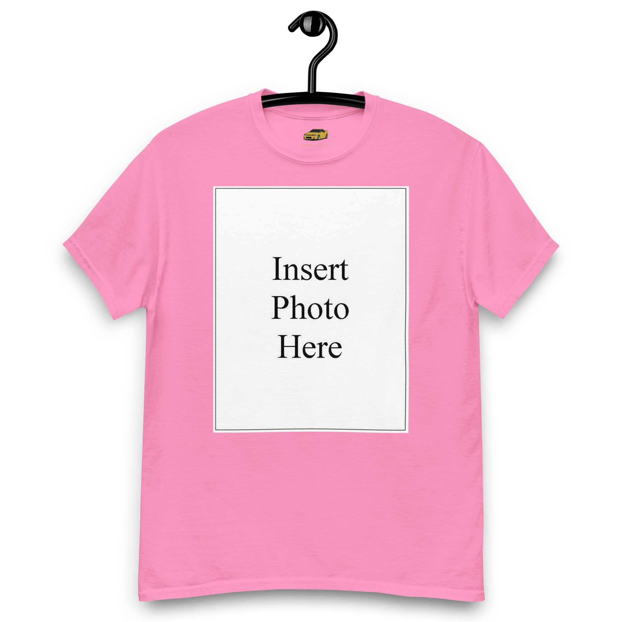 Unisex t-shirt customizable on the front and back
