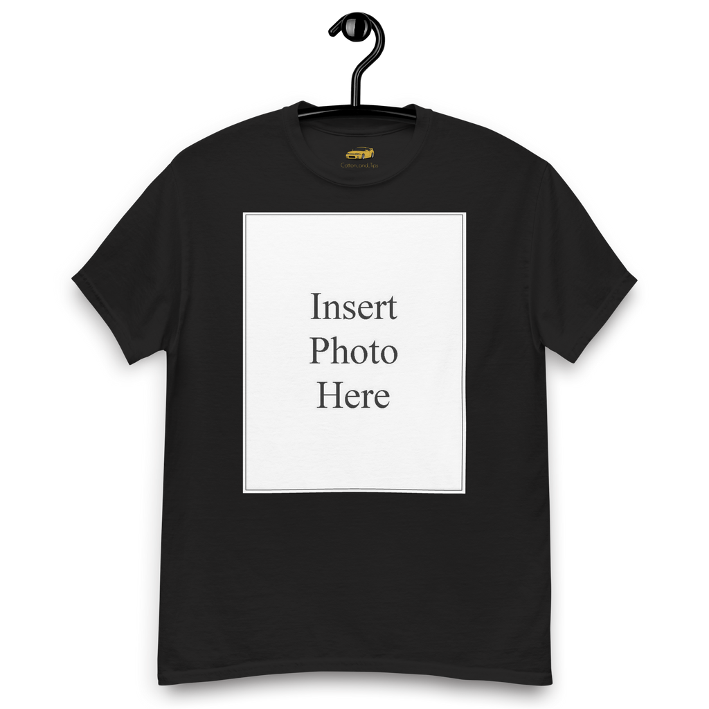 Unisex t-shirt customizable on the front and back