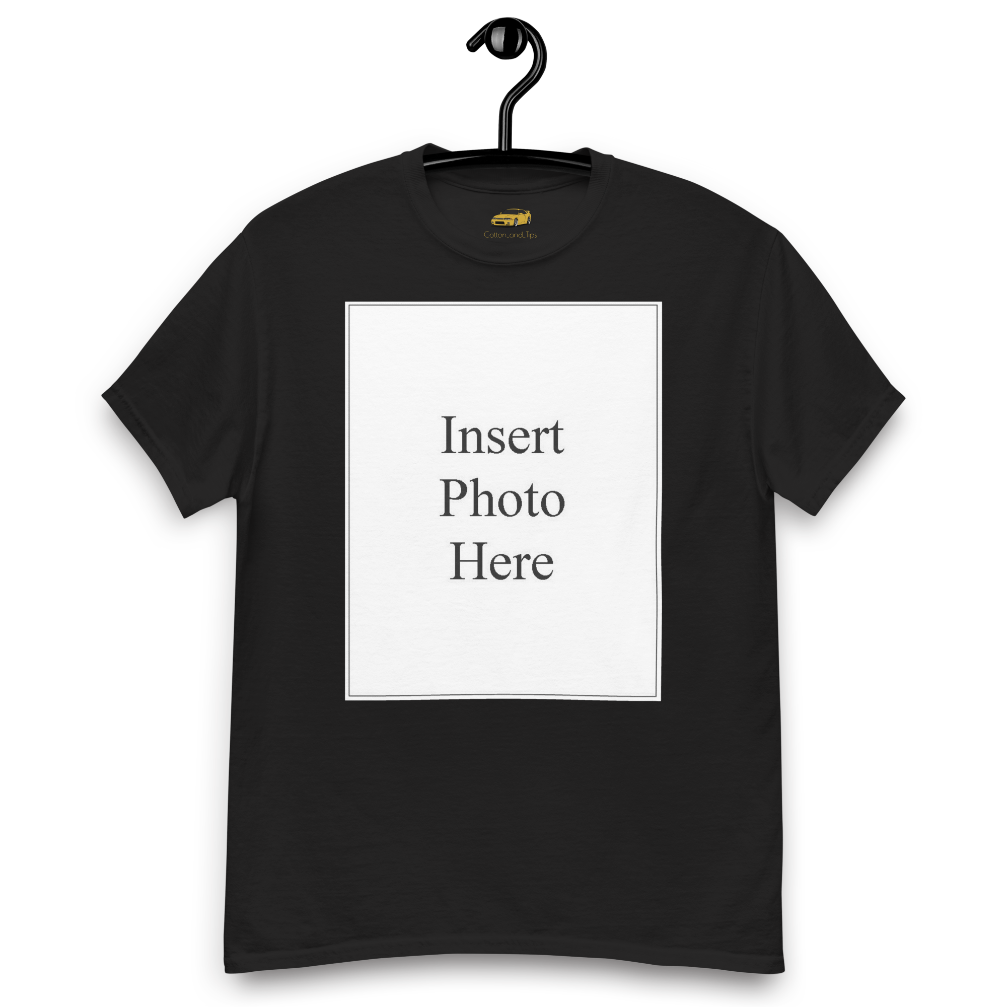 Unisex t-shirt customizable on the front and back