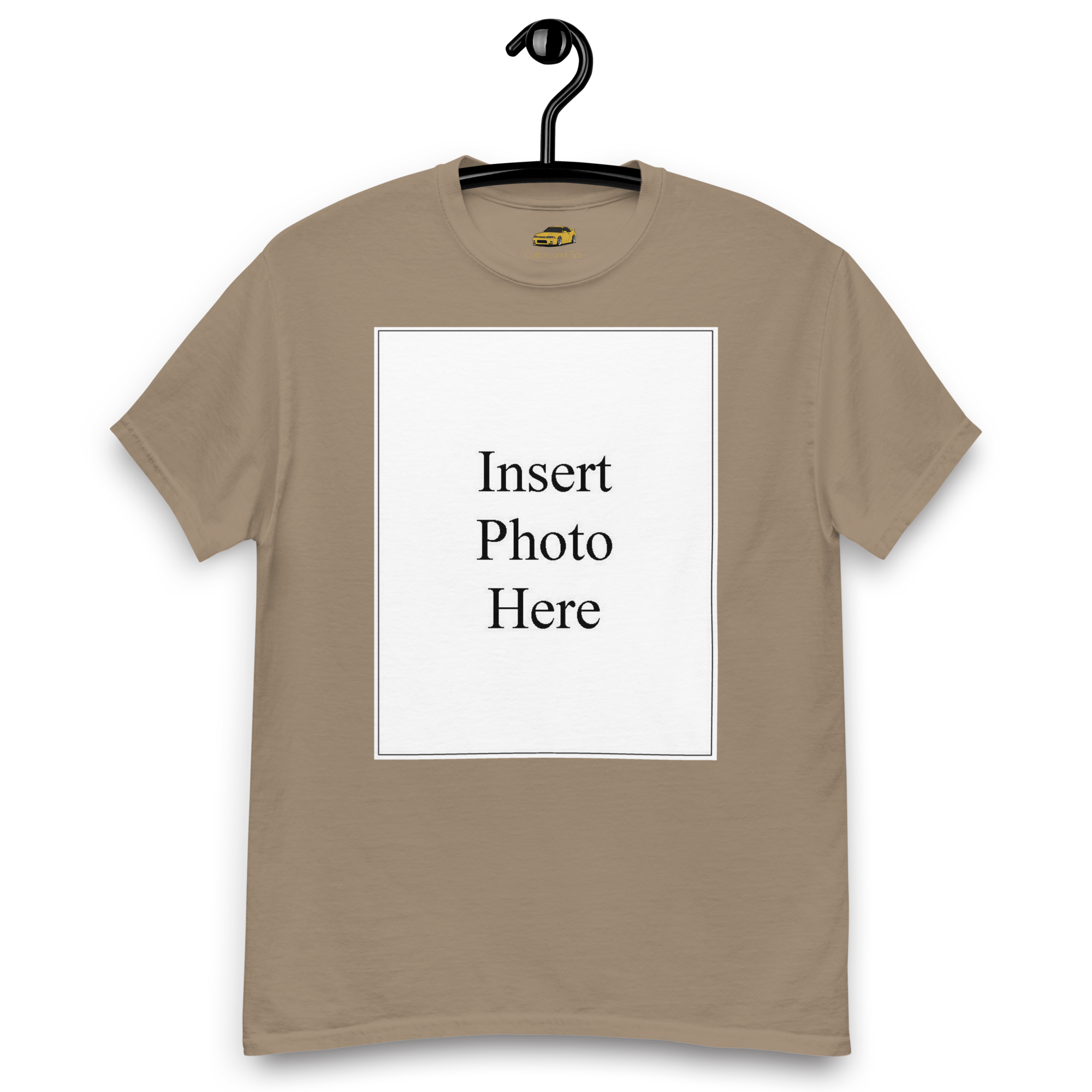 Unisex t-shirt customizable on the front and back