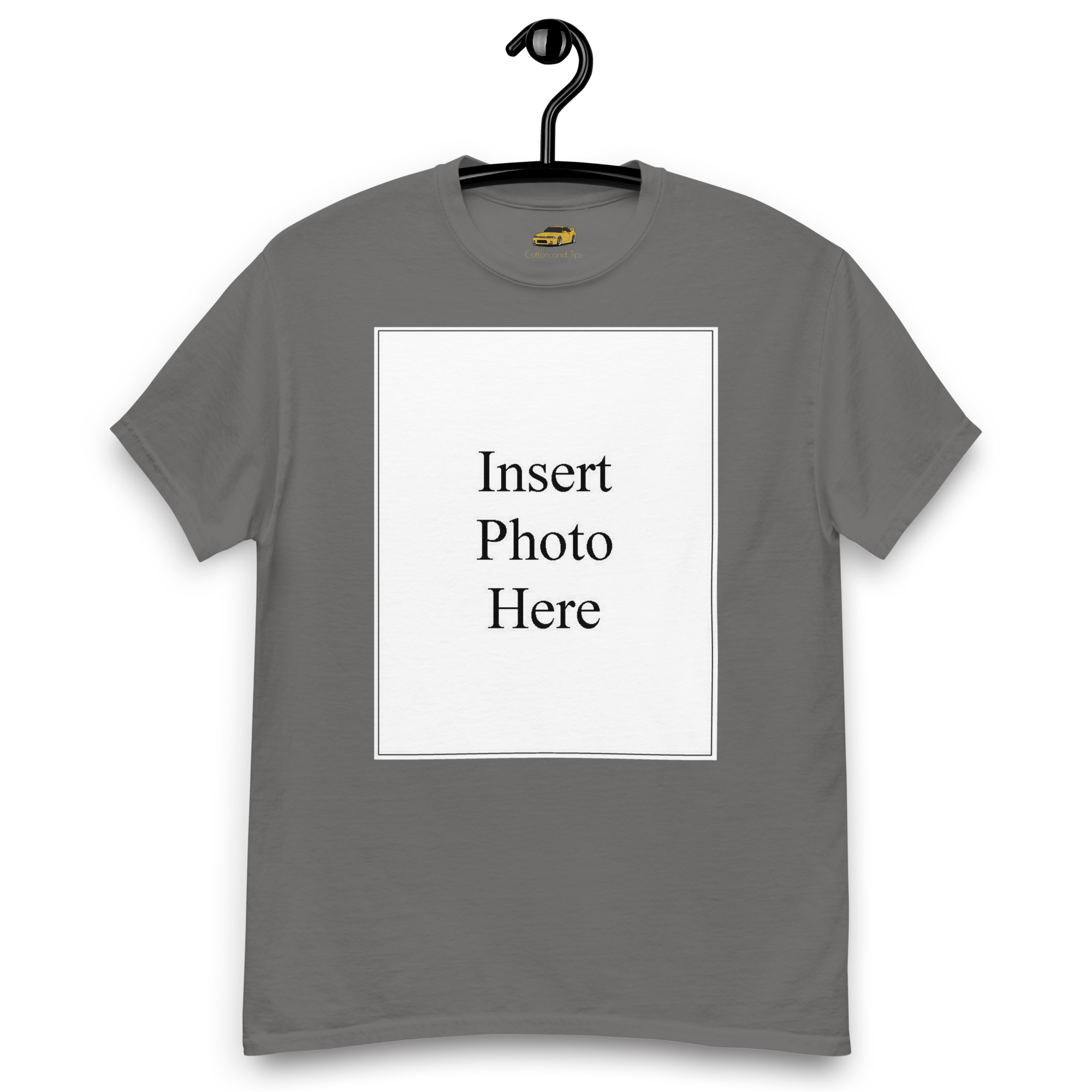 Unisex t-shirt customizable on the front and back
