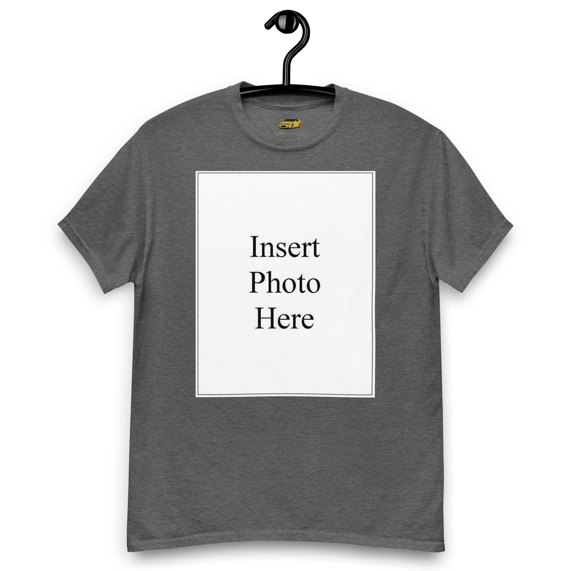 Unisex t-shirt customizable on the front and back