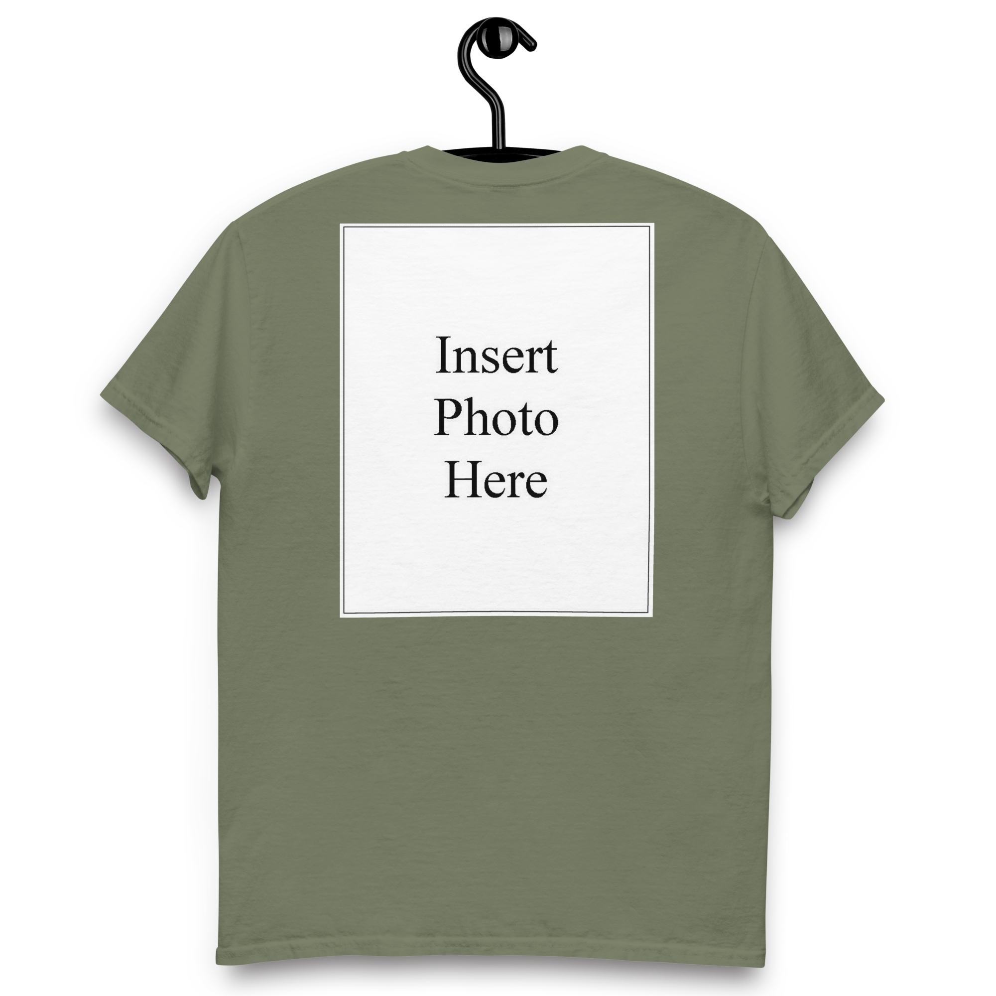 Unisex t-shirt customizable on the front and back