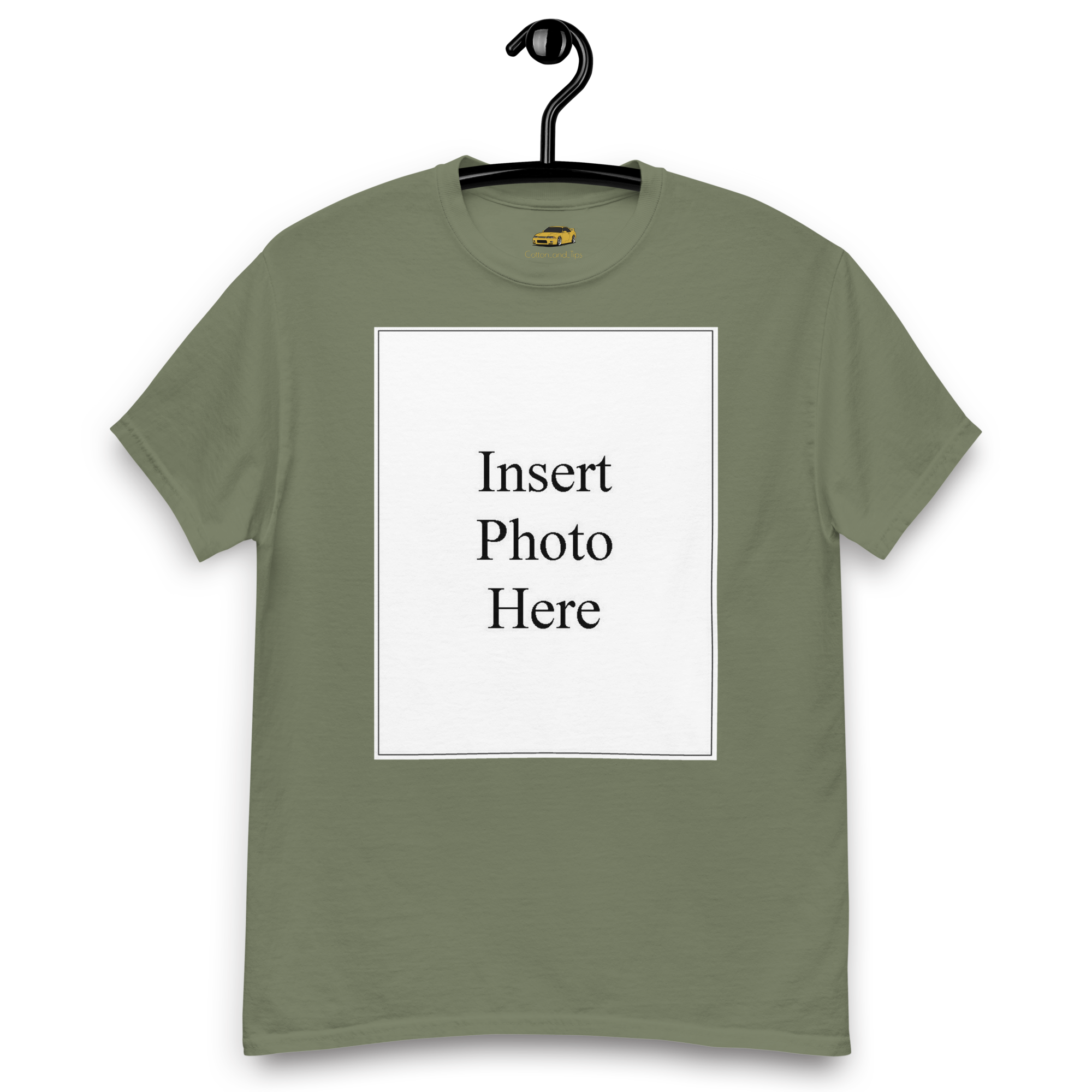 Unisex t-shirt customizable on the front and back
