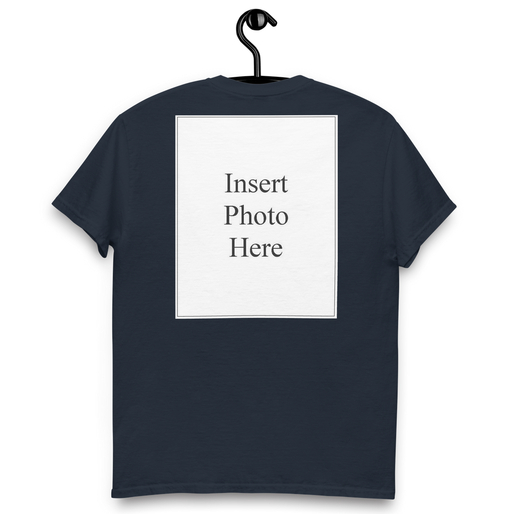 Unisex t-shirt customizable on the front and back