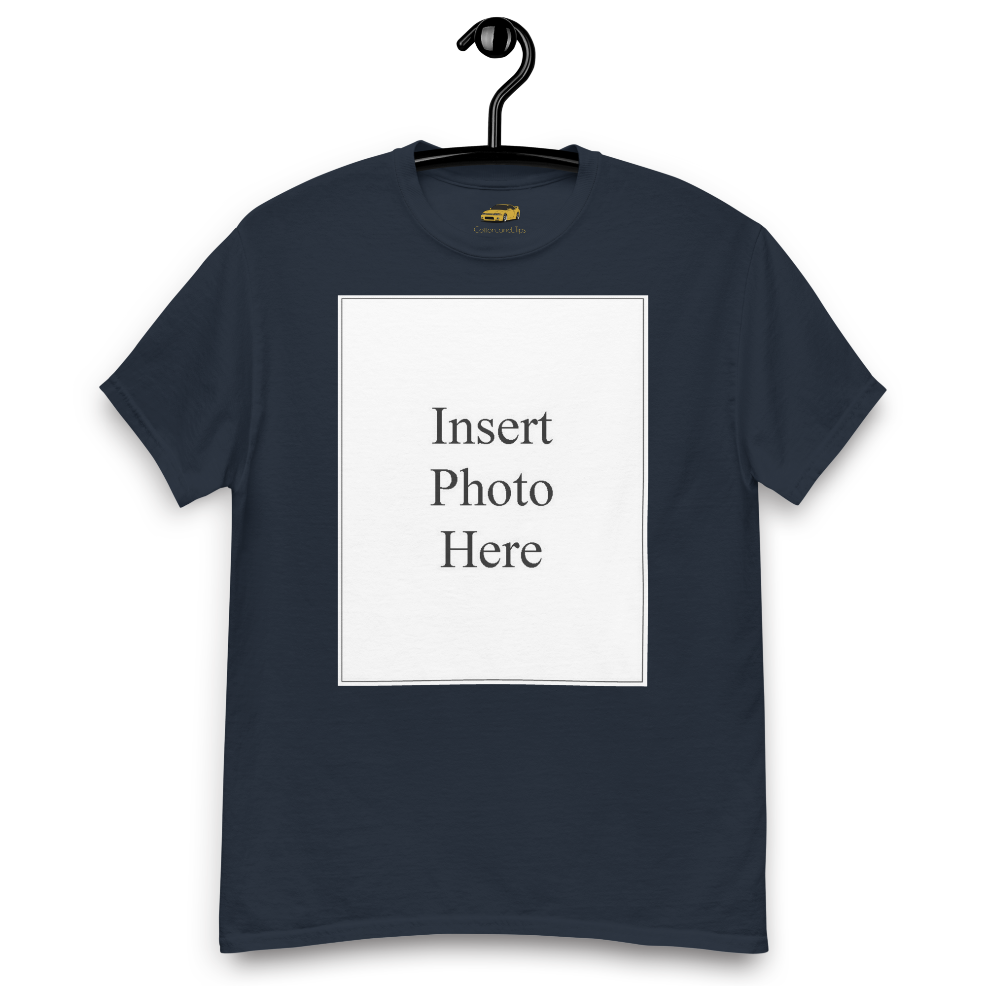 Unisex t-shirt customizable on the front and back