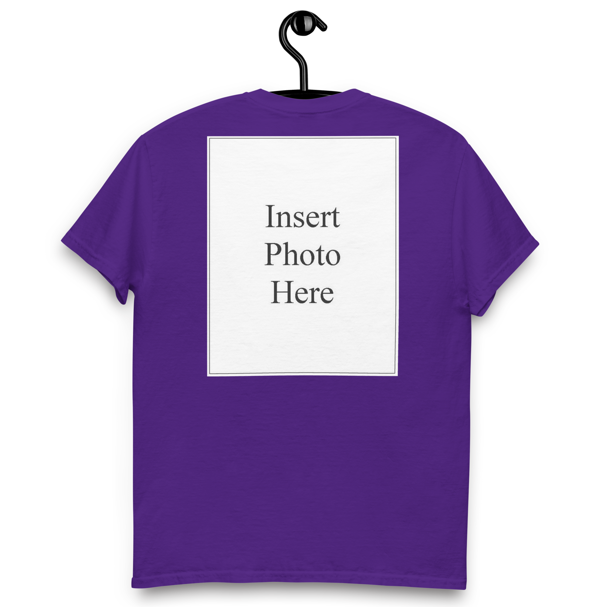Unisex t-shirt customizable on the front and back