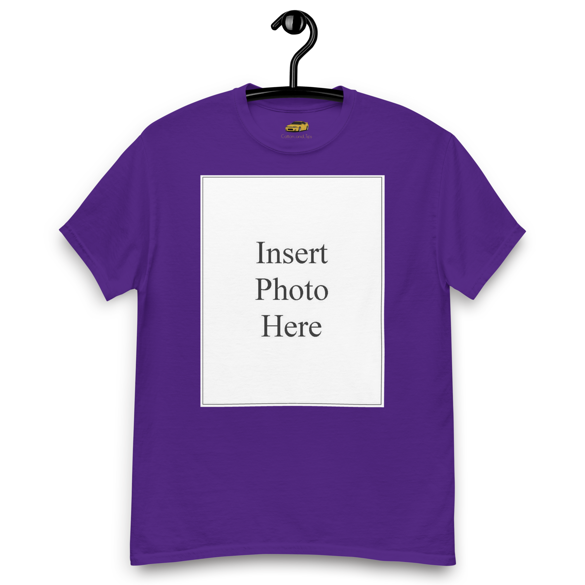 Unisex t-shirt customizable on the front and back