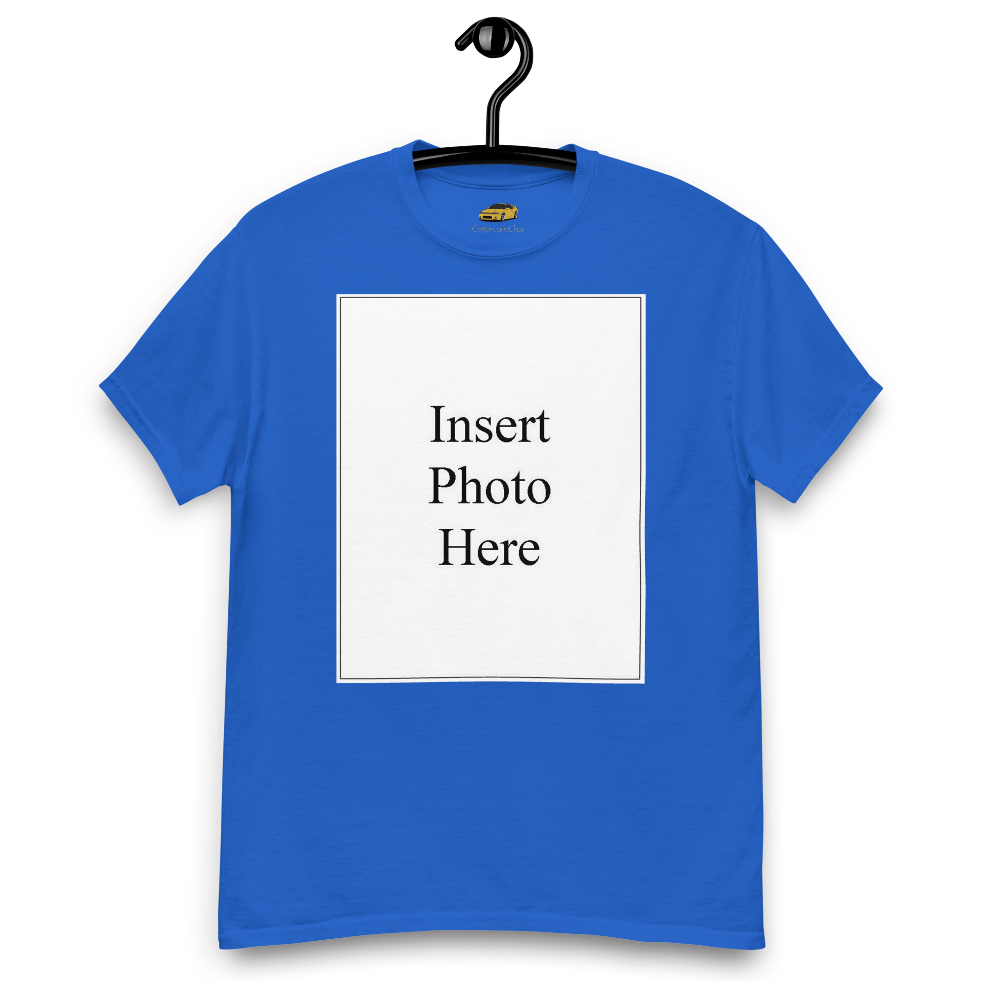 Unisex t-shirt customizable on the front and back