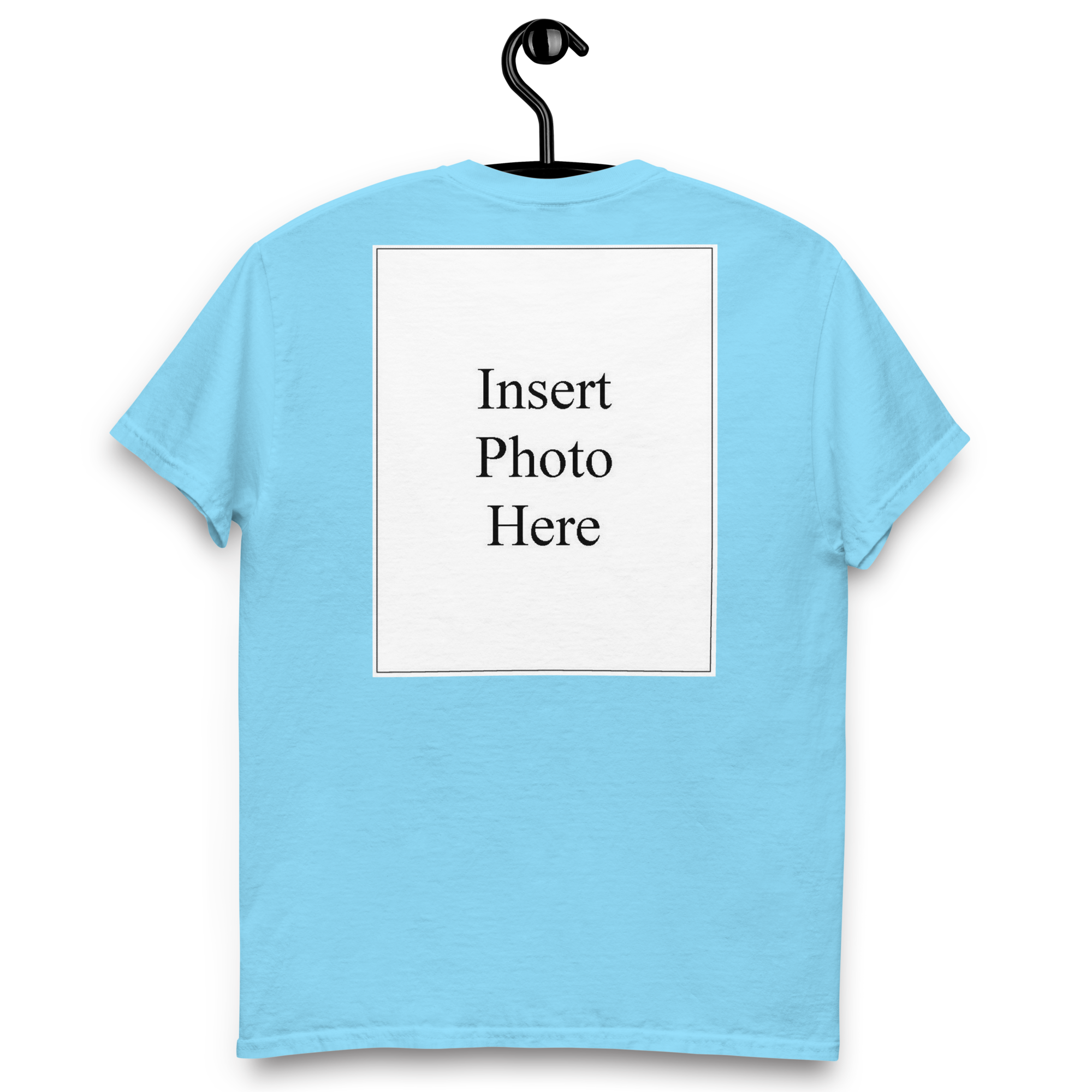 Unisex t-shirt customizable on the front and back