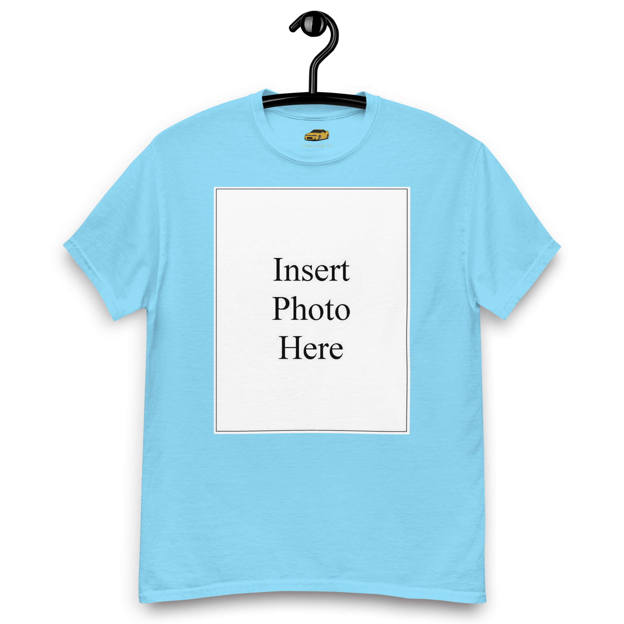 Unisex t-shirt customizable on the front and back