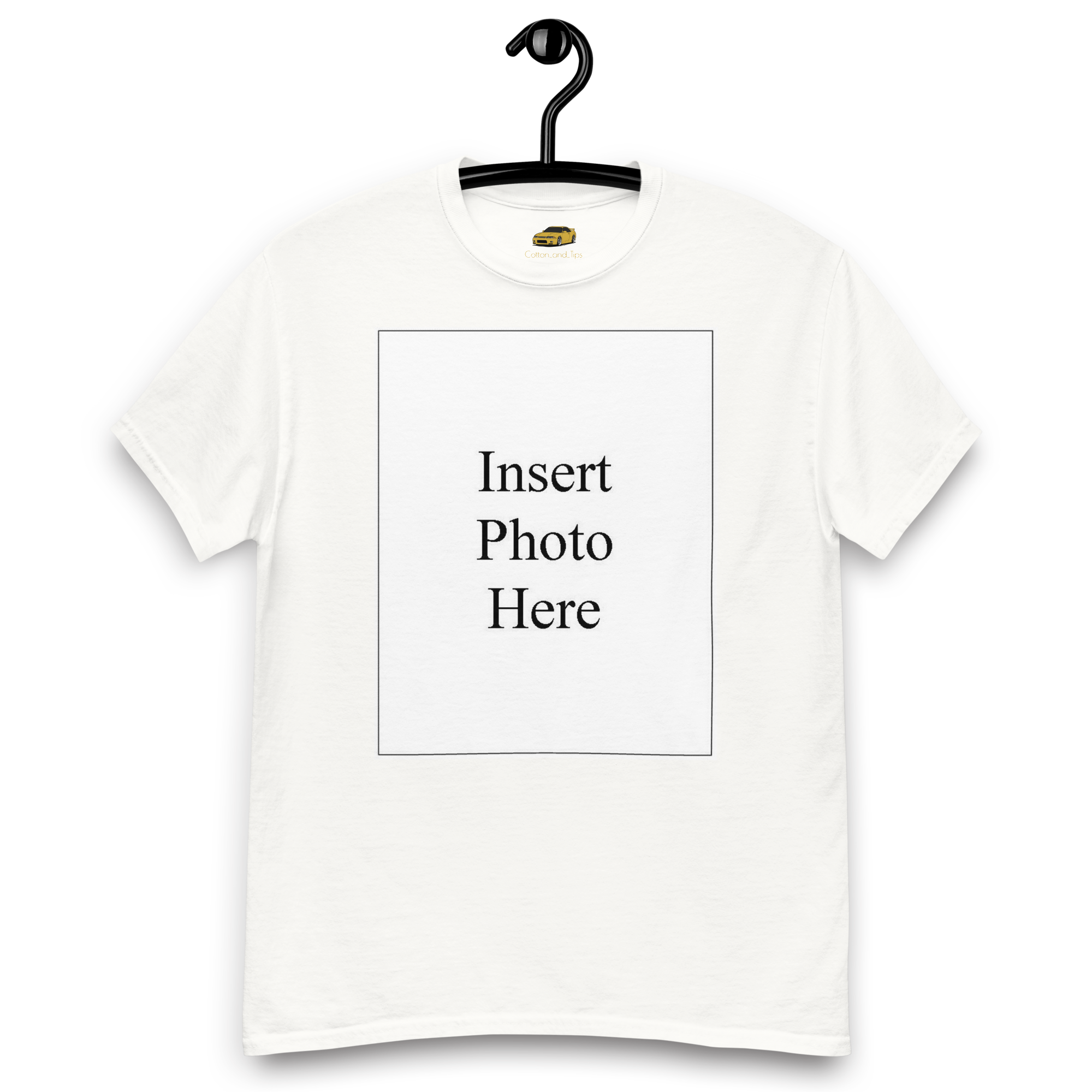 Unisex t-shirt customizable on the front and back
