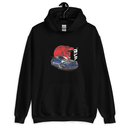 Godzilla Nissan Skyline R34 Unisex Hoodie