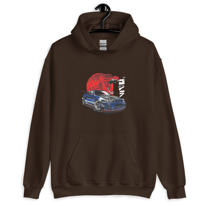 Godzilla Nissan Skyline R34 Unisex Hoodie