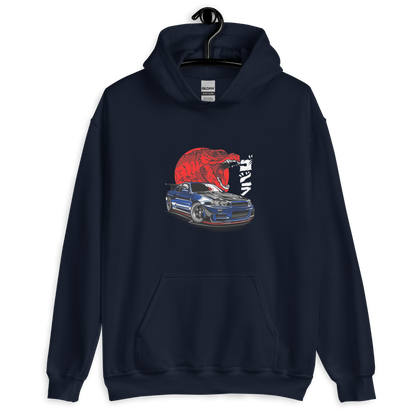 Godzilla Nissan Skyline R34 Unisex Hoodie